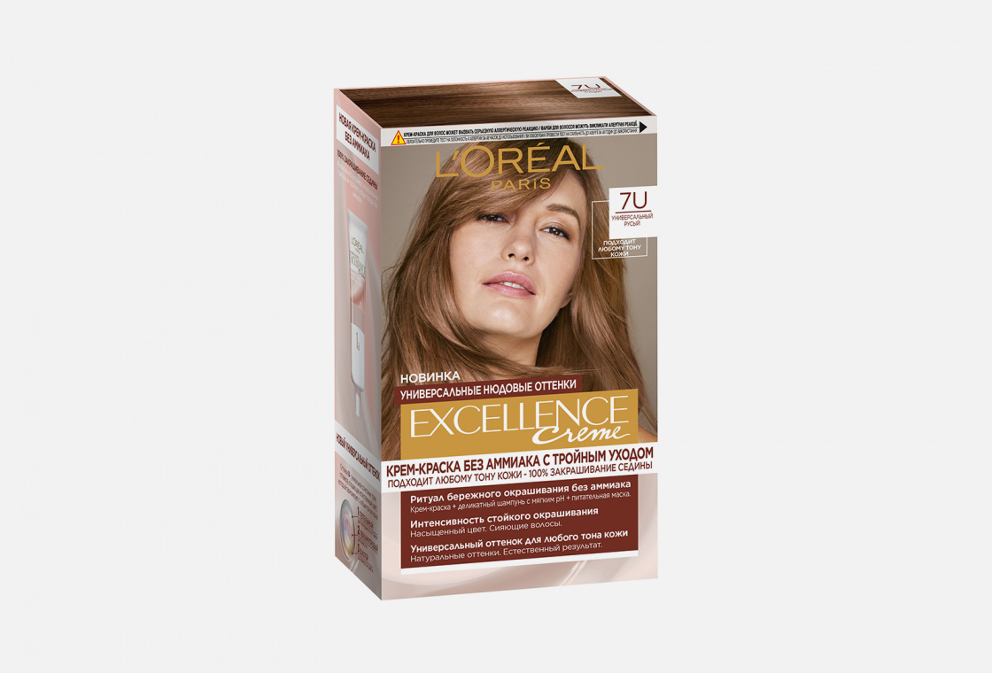Крем-краска для волос без аммиака L'Oreal Paris Excellence Crème Универсальные Нюдовые Оттенки