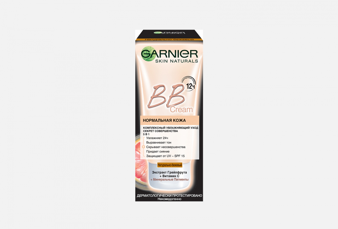 BB Крем для лица с экстрактом грейпфрута и минеральными пигментами, увлажняющий, SPF 16 Garnier Секрет совершенства