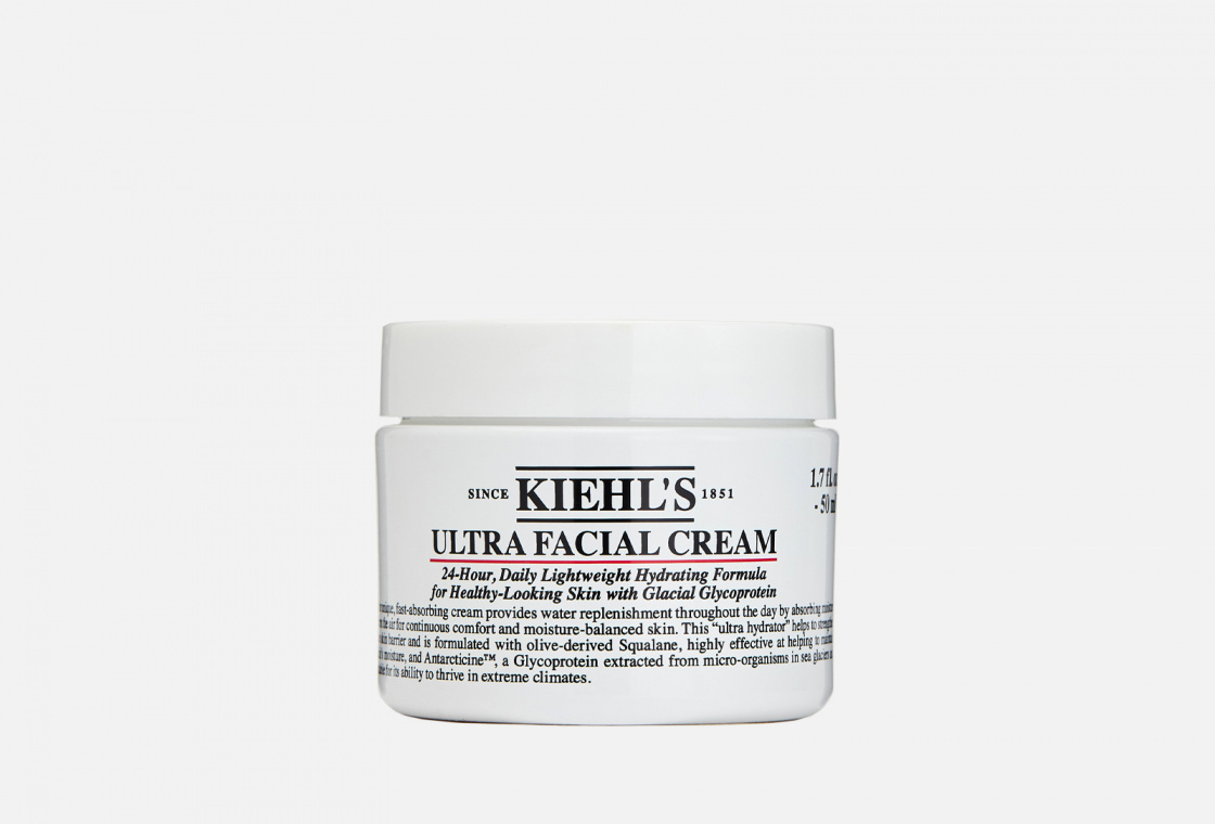Увлажняющий крем для лица со скваланом, антарктицином и ледниковым гликопротеином для всех типов кожи Kiehl's Ultra Facial Cream