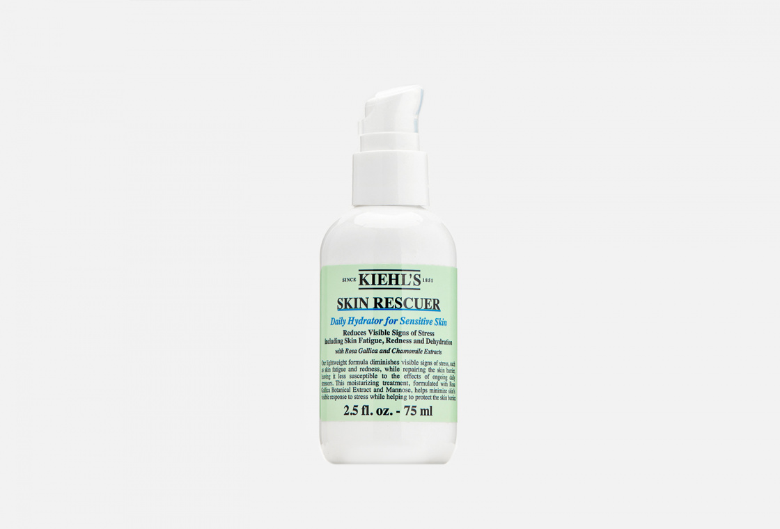 Увлажняющий антистресс флюид с ромашкой, маннозой и галльским шиповником для всех типов кожи Kiehl's Skin Rescuer Stress-Minimizing Daily Hydrator