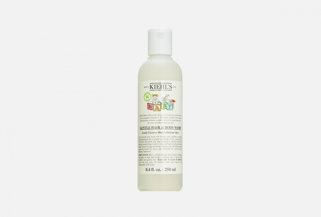 Детский очищающий гель для тела и волос с витамином E и маслом ши Kiehl's Baby Gentle Hair & Body Wash