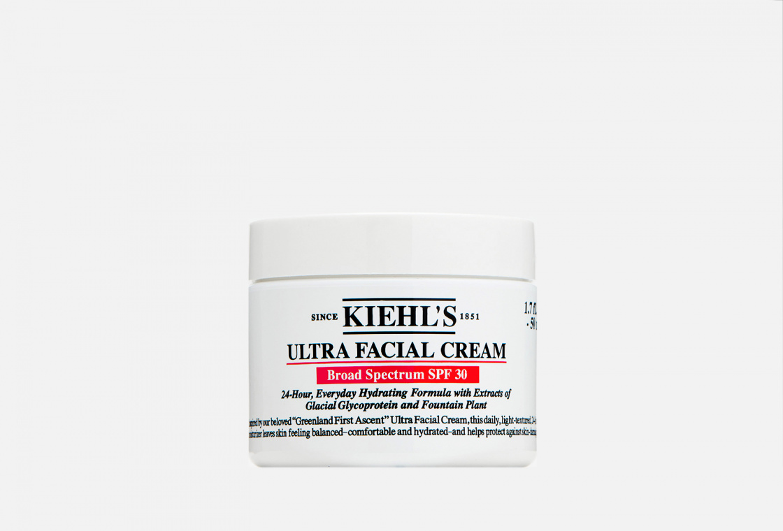 Увлажняющий крем для лица со скваланом, антарктицином и SPF 30 для всех типов кожи Kiehl's Ultra Facial Cream SPF 30