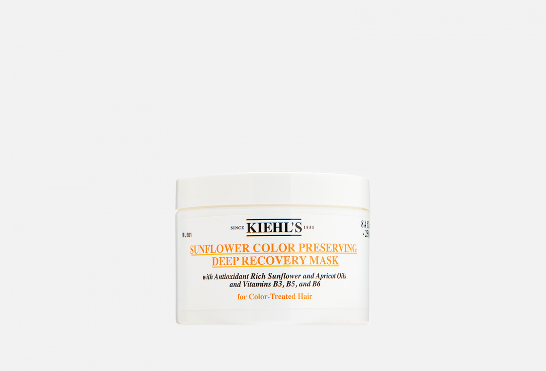 Маска с экстрактом подсолнечника и маслом абрикоса для сохранения цвета окрашенных волос Kiehl's Sunflower Color Preserving Deep Recovery Pak