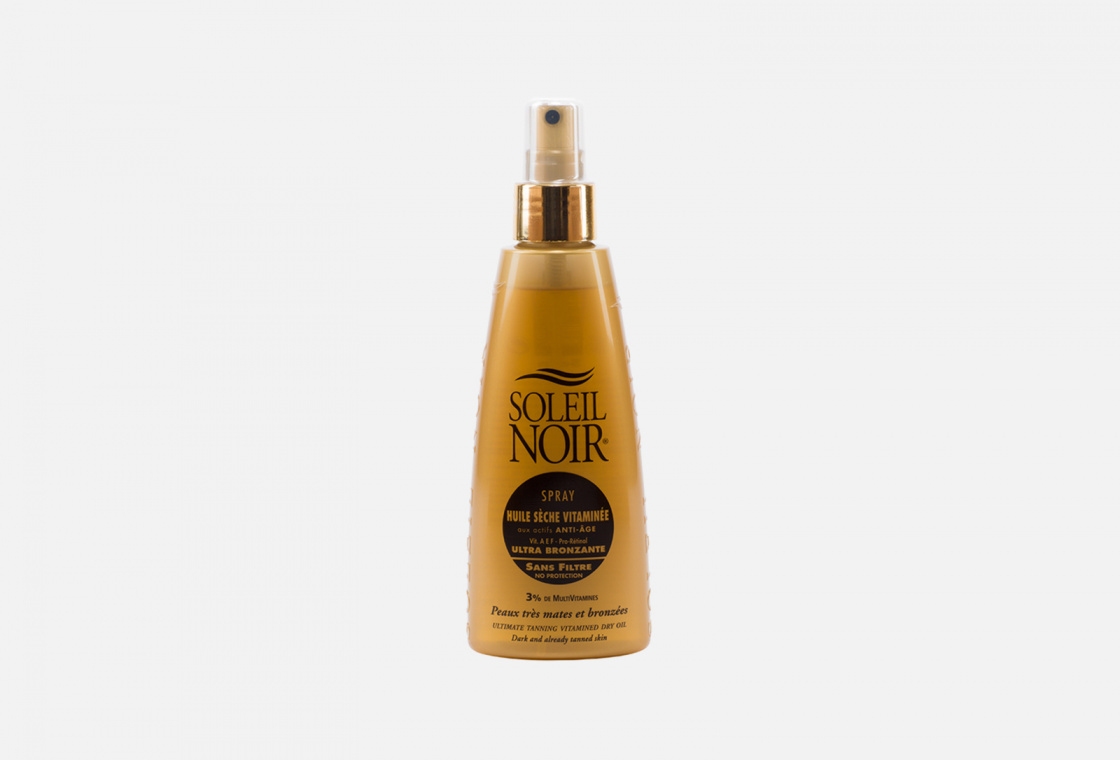 Антивозрастное витаминизированное сухое масло – спрей  Soleil Noir   HUILE SECHE VITAMINEE