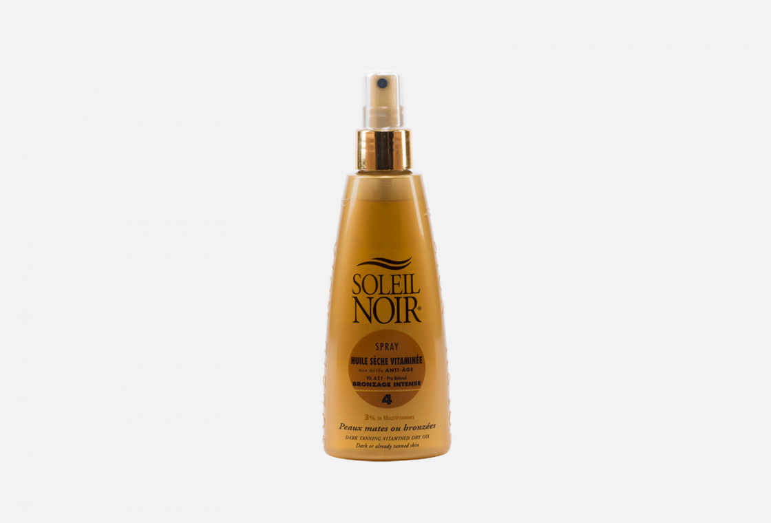 Антивозрастное витаминизированное сухое масло – спрей SPF 4 Soleil Noir   HUILE SECHE VITAMINEE