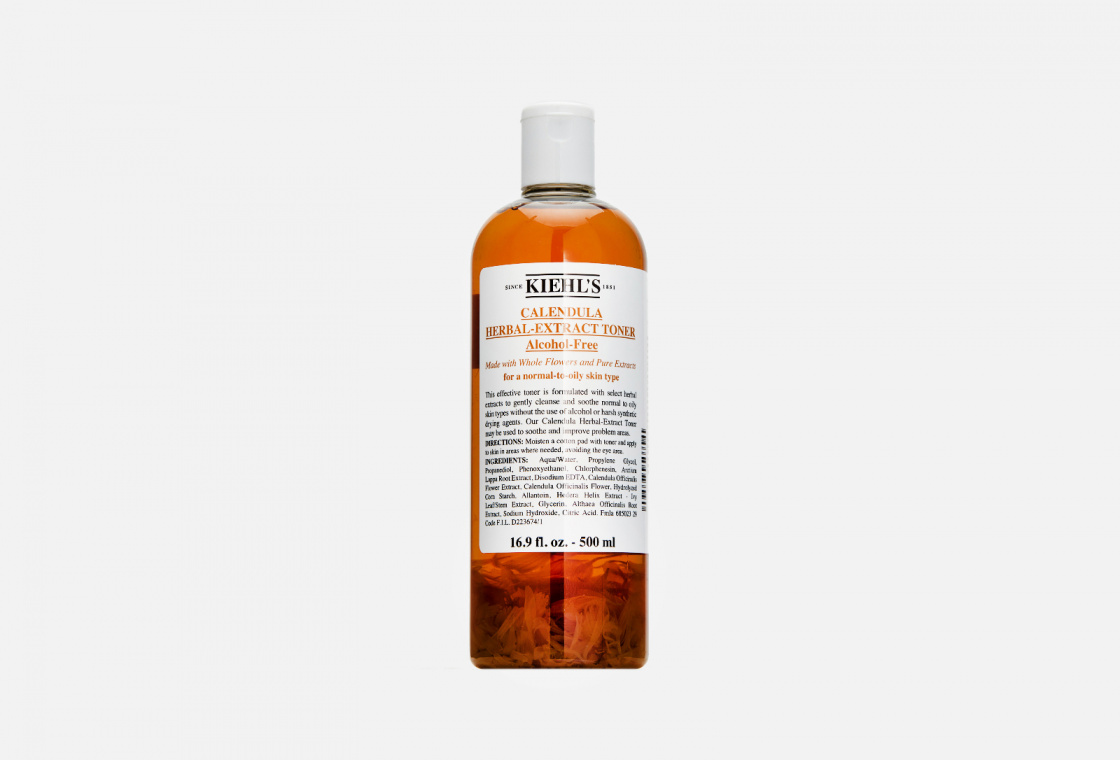 Тоник календула. Тоник с календулой. Kiehl's Calendula Herbal extract Toner. Тоник бесспиртовой.