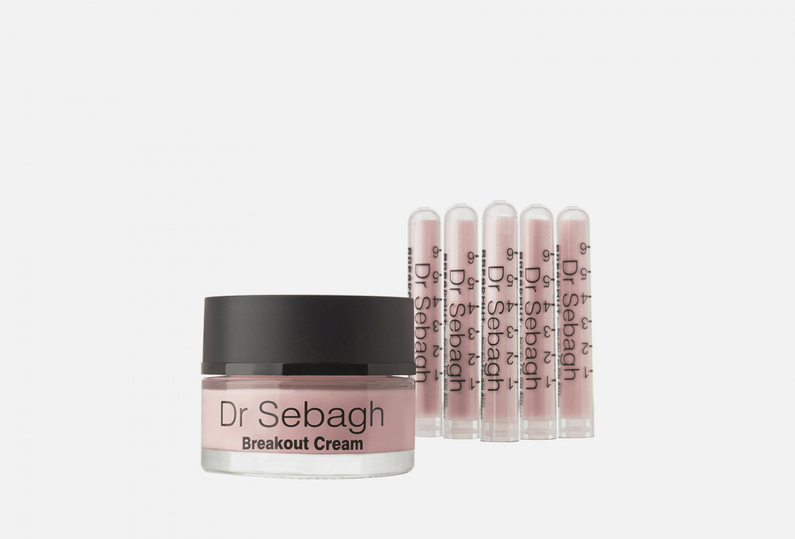 Антибактериальный порошок + Крем для лица DR SEBAGH Complex for oily skin and skin with acne. Antibacterial powder + Anti-acne Cream