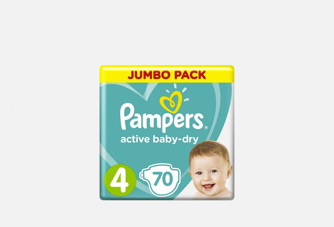 Подгузники 9-14кг Pampers Active Baby-Dry