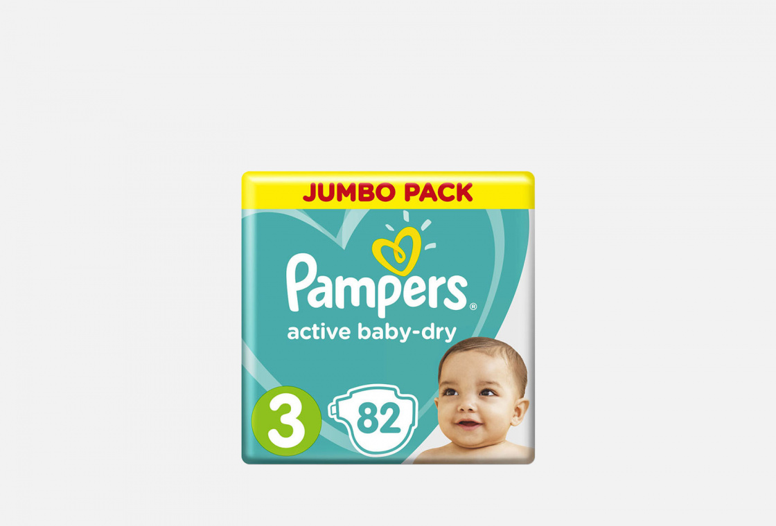 Подгузники 6-10кг Pampers Baby-dry