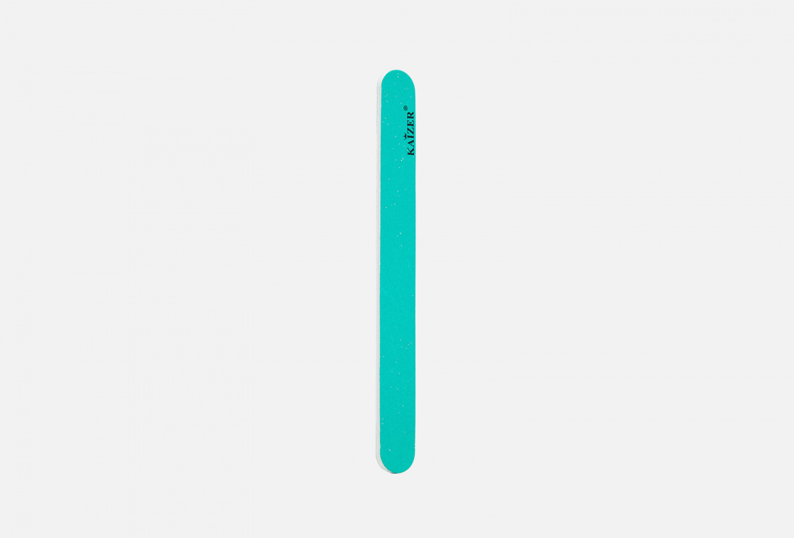 Пилка прямая KAIZER 2-сторонняя шлифовочная,  зеленая люрикс