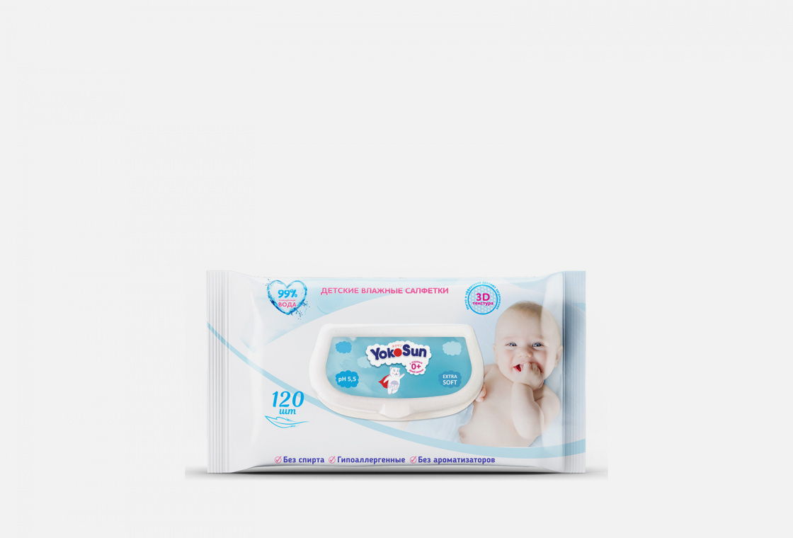 Детские влажные салфетки YokoSun Baby Wet Wipes