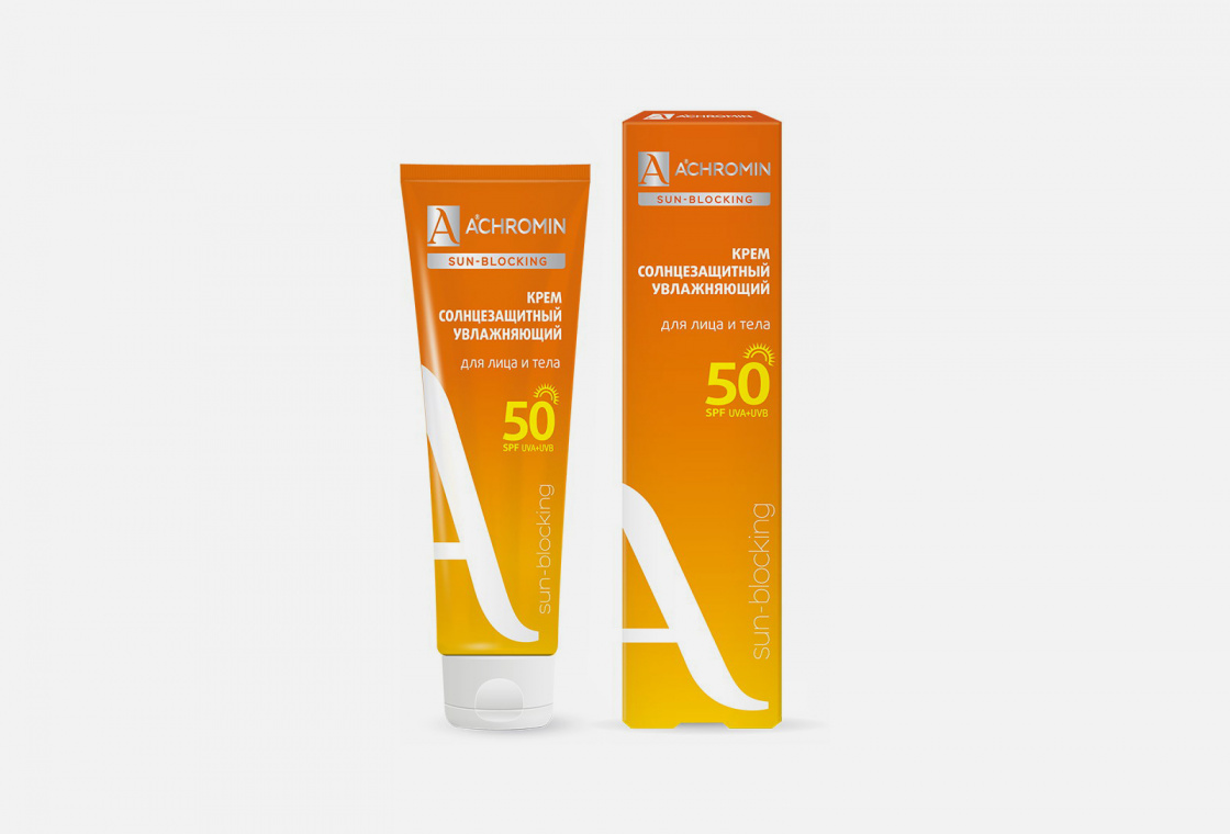 Крем солнцезащитный для лица и тела Экстра-защита SPF50  Achromin sun-blocking