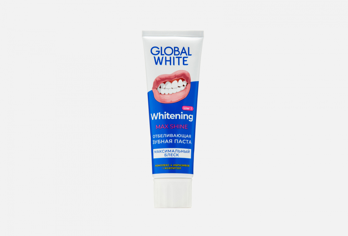 Отбеливающая зубная паста GLOBAL WHITE MAX SHINE