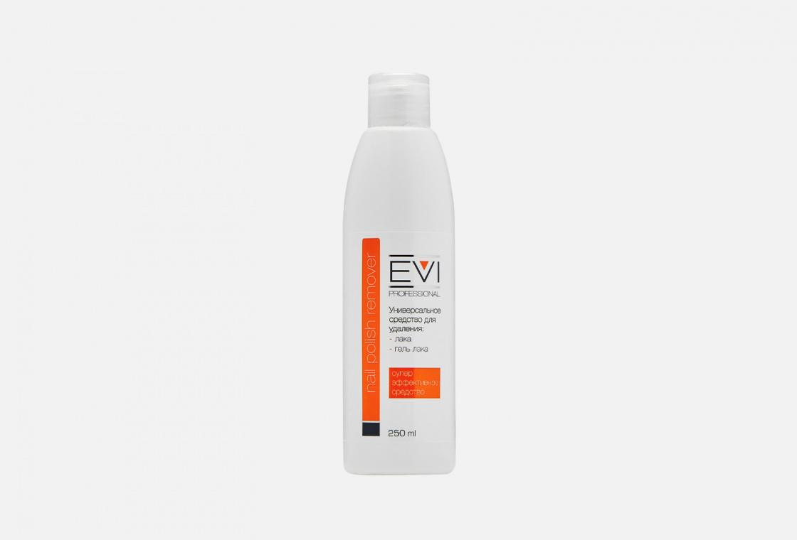 Средство для снятия лака и гель-лака EVI professional Nail polish remover