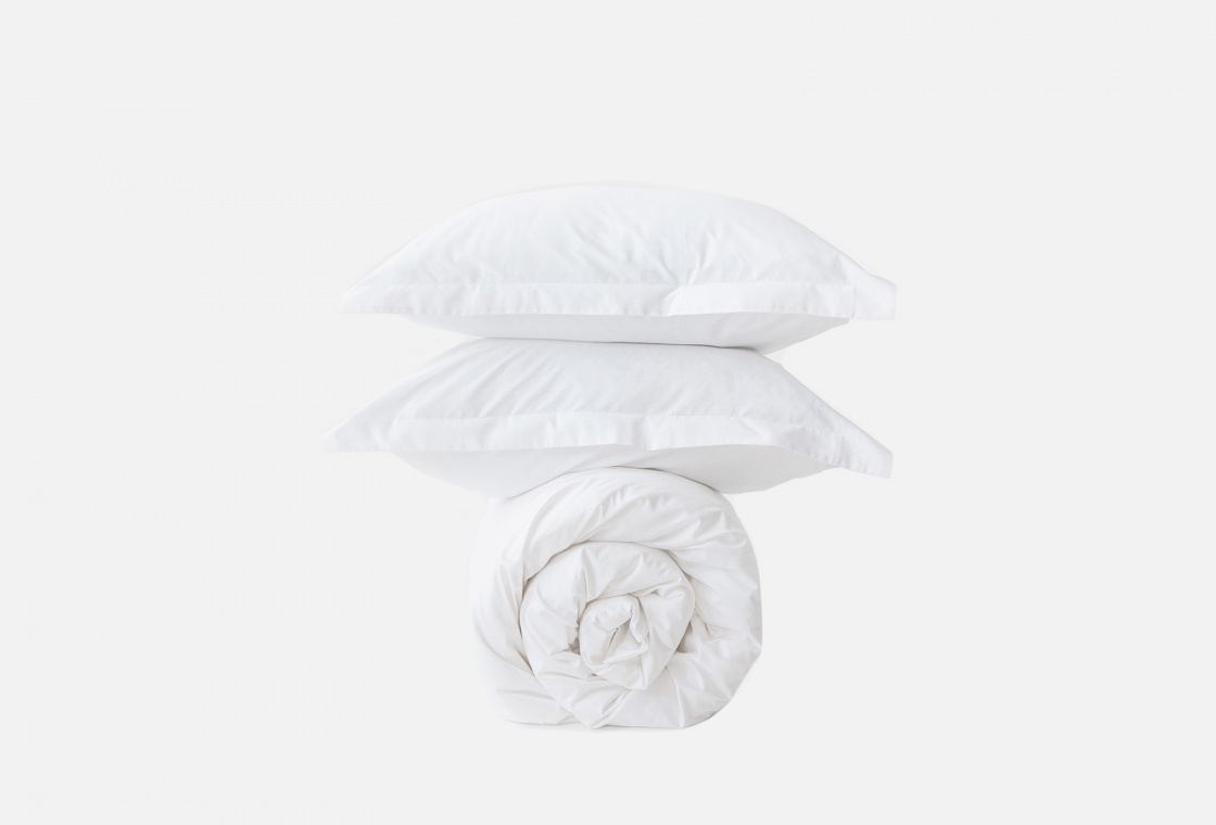 Комплект постельного белья MORФEUS Silk White, 1.5-спальный