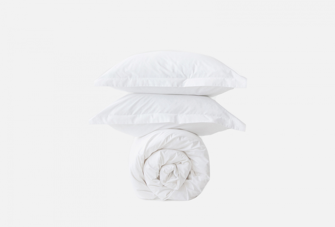 Комплект постельного белья MORФEUS Silk White, семейный