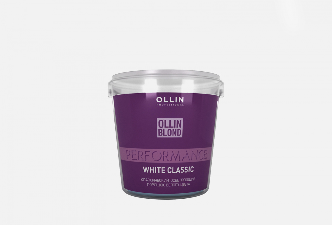 Классический осветляющий порошок белого цвета Ollin Professional BLOND PERFORMANCE White Classic