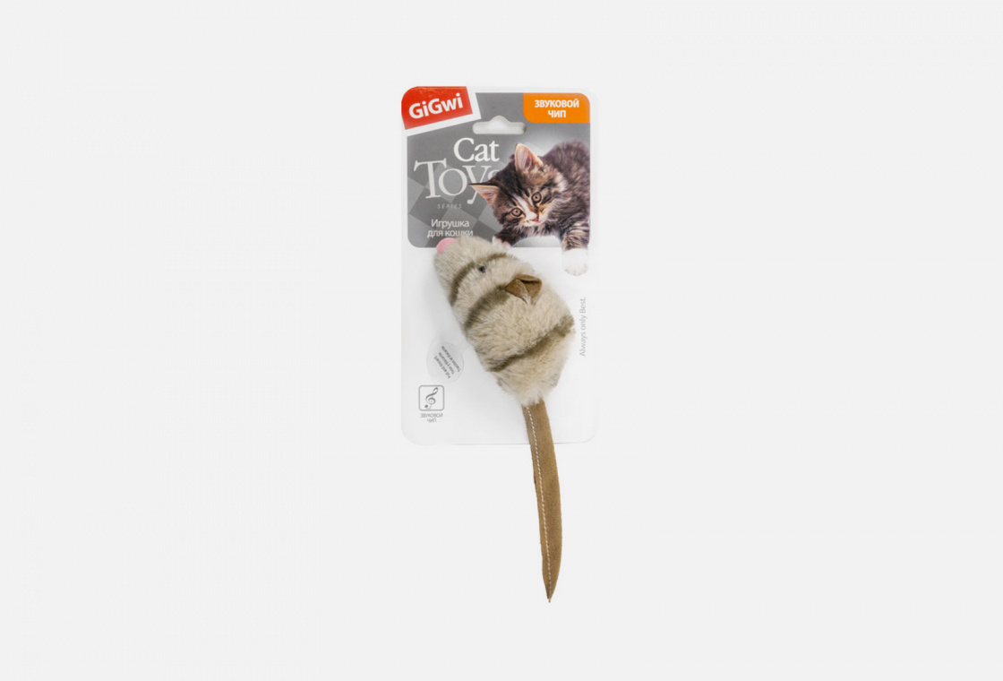 Игрушка для кошек  Gigwi Мышка со звуковым чипом