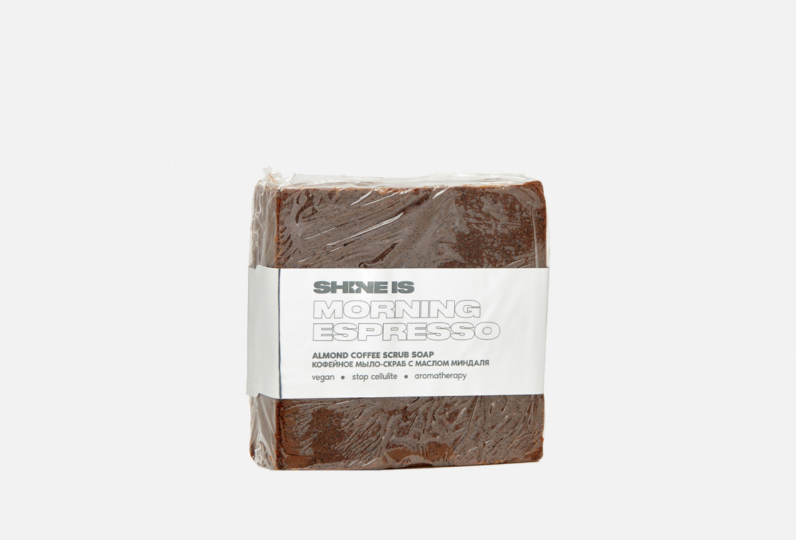 Кофейное мыло-скраб с маслом миндаля SHINE IS Almond Coffee Scrub Soap