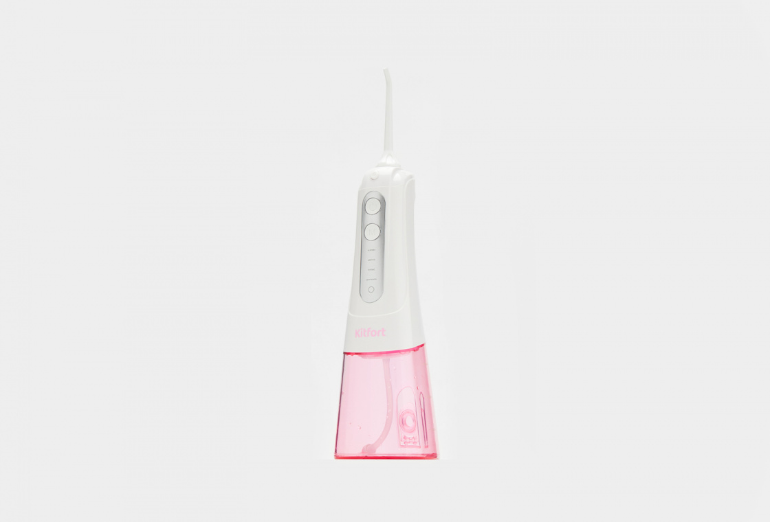 Ирригатор для полости рта, бело-розовый Kitfort КТ-2918-1