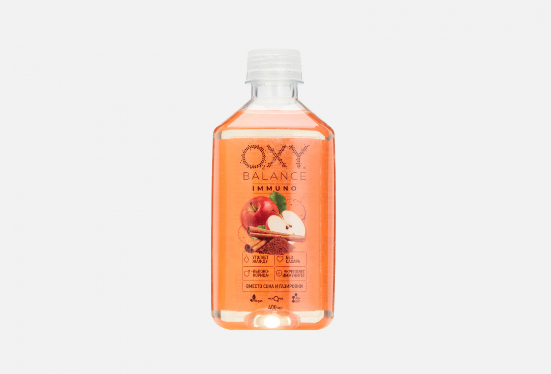 Напиток на основе артезианской воды со вкусом яблоко-корица   Oxy Balance Immuno