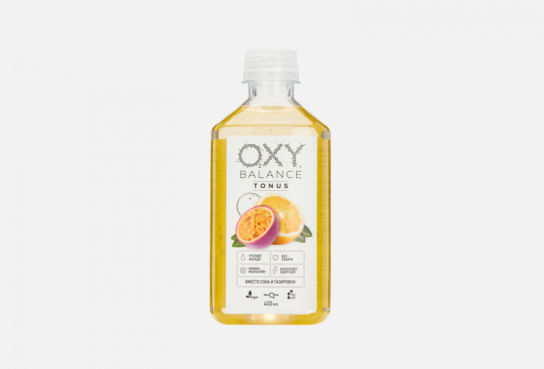 Напиток на основе артезианской воды со вкусом лимон-маракуйя   Oxy Balance Tonus