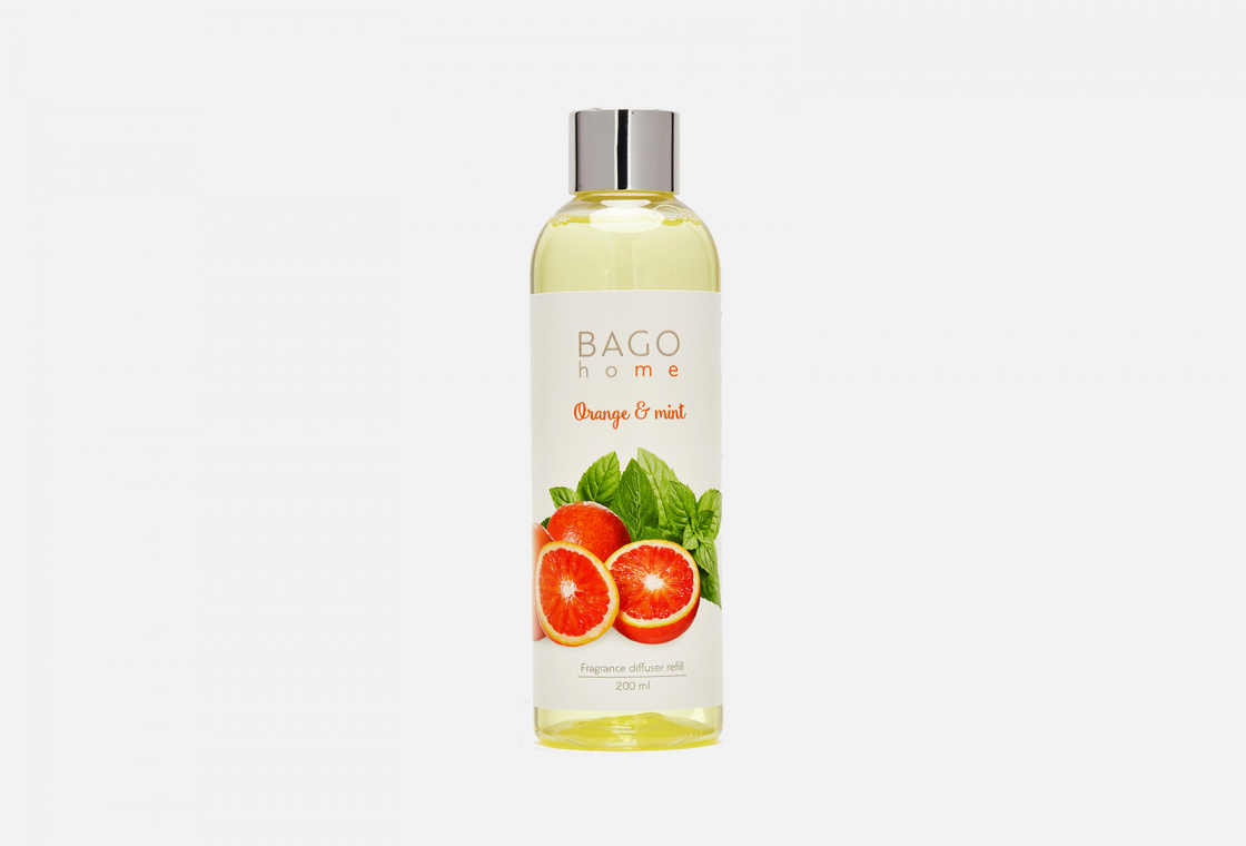 Наполнитель для ароматического диффузора BAGO home Orange & mint