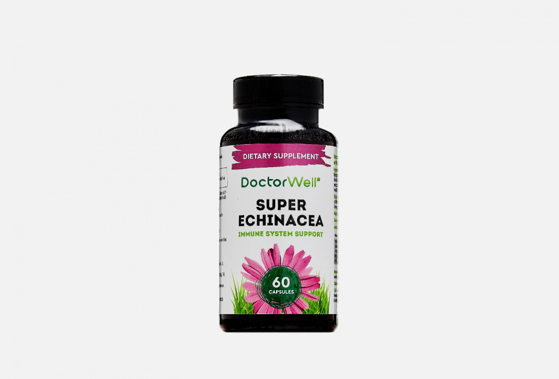 Комплекс для укрепления иммунитета Супер Эхинацея с Омега-3 жирными кислотами DoctorWell Super Echinacea