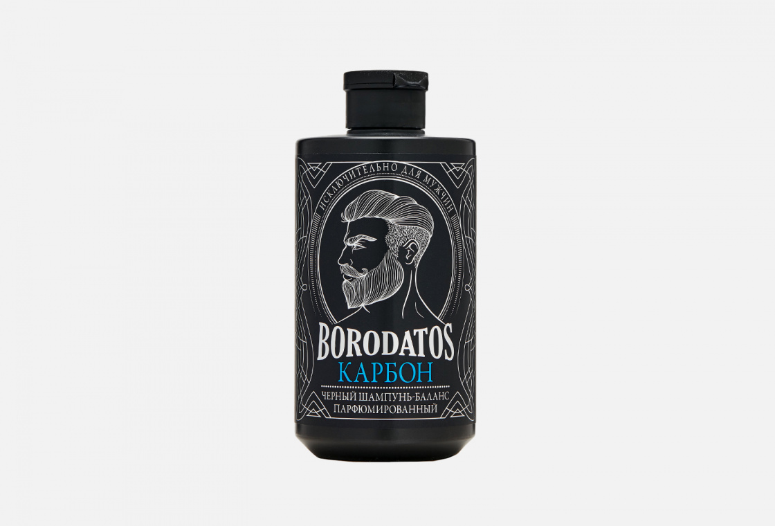 Черный шампунь-баланс  Borodatos КАРБОН