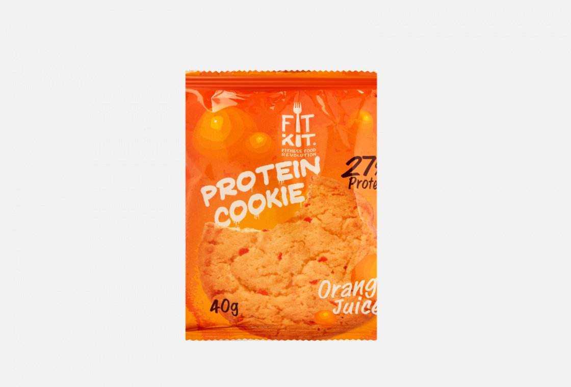 Протеиновое печенье Fit Kit Апельсиновый сок
