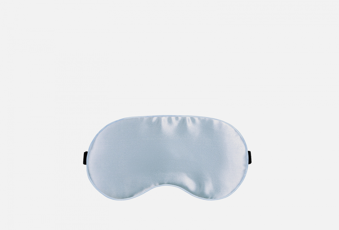 шелковая маска для сна AYRIS SILK серебристо-голубой