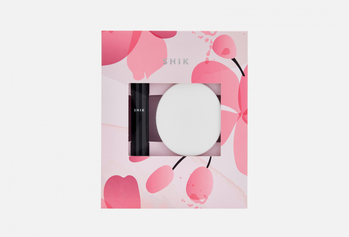Набор для макияжа глаз весенний: Тушь для ресниц+Тени-хайлайтер 01 SHIK Eye Makeup Kit Spring Edition