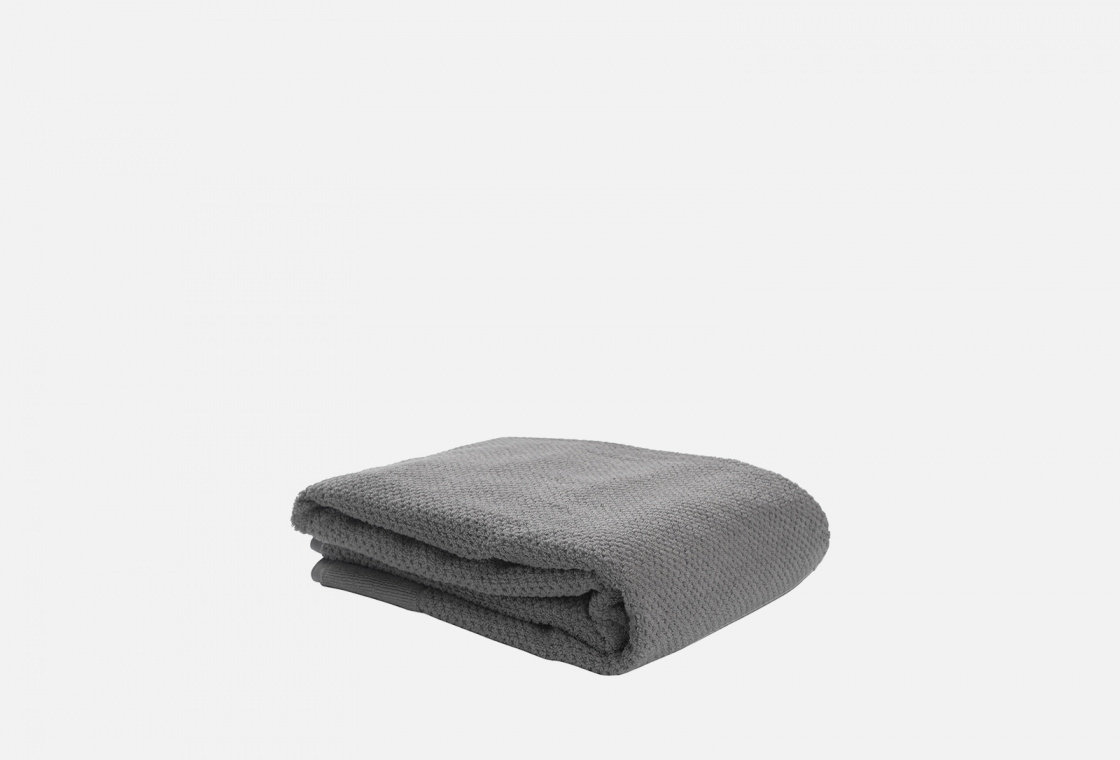 Полотенце банное, 90х150 см Tkano серый