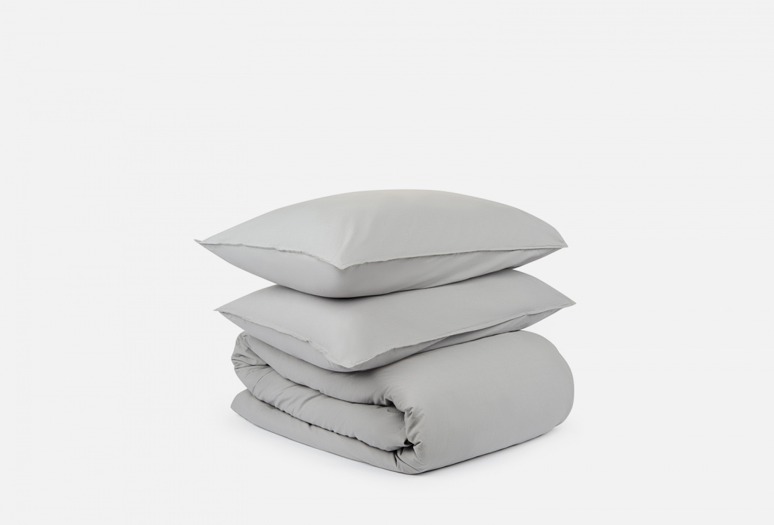 Комплект постельного белья, двуспальный Tkano серый