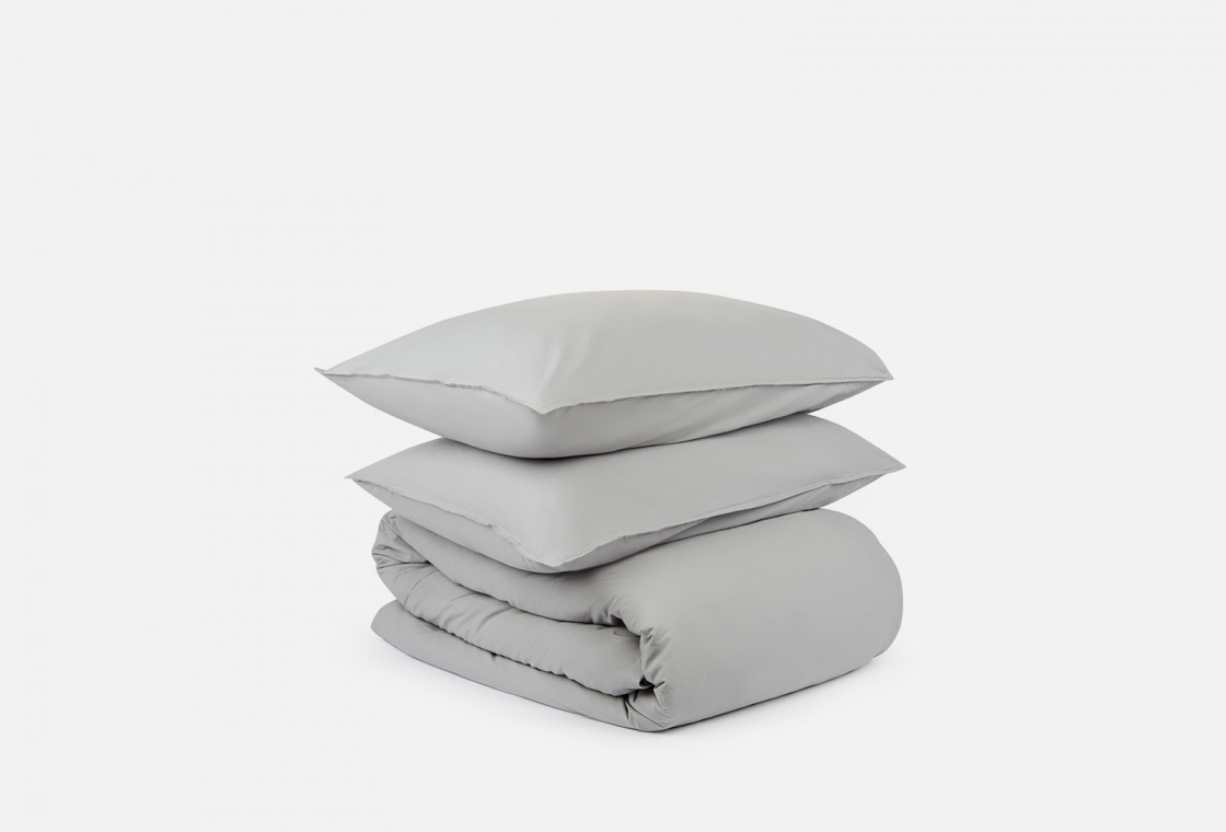 Комплект постельного белья Tkano серый, полутораспальный