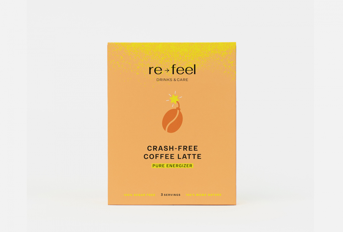 КОФЕ  Re-feel CRASH-FREE COFFEE LATTE