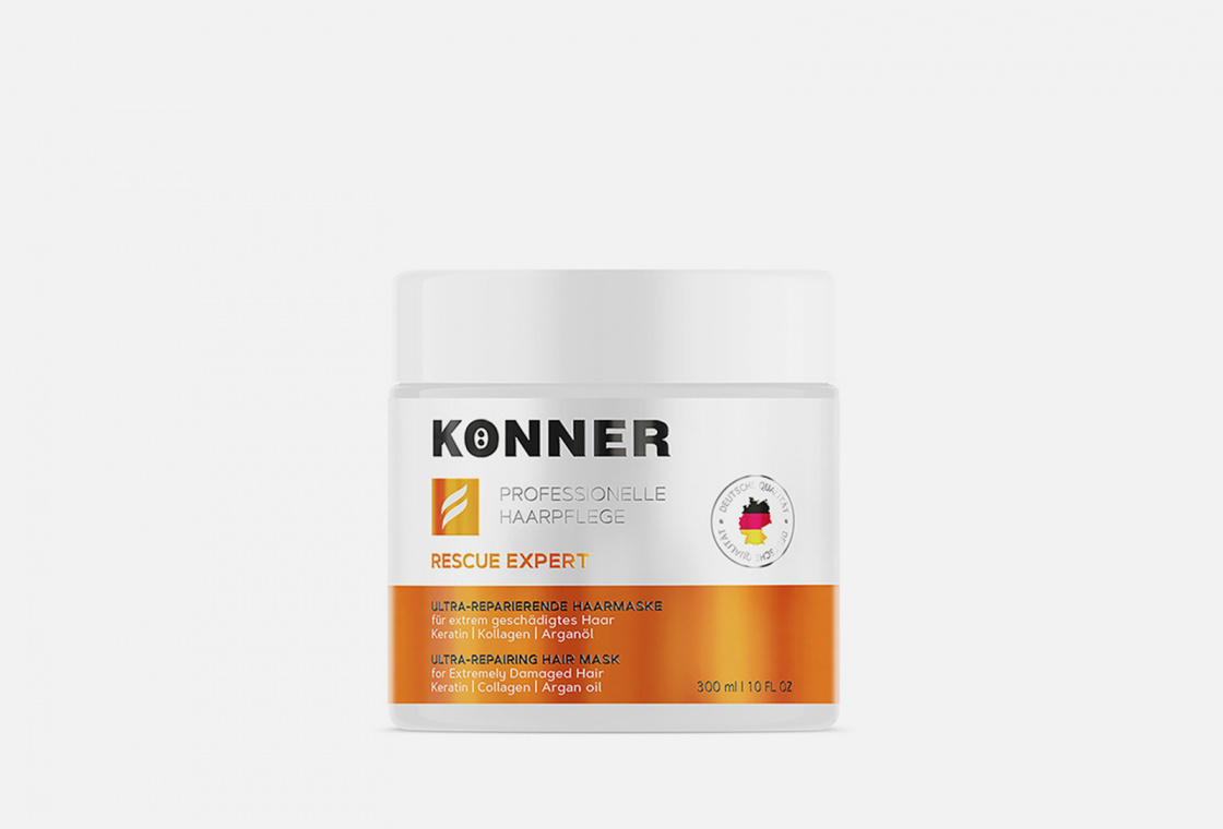 Маска для волос ультра-восстанавливающая для сильно поврежденных волос Konner RESCUE EXPERT