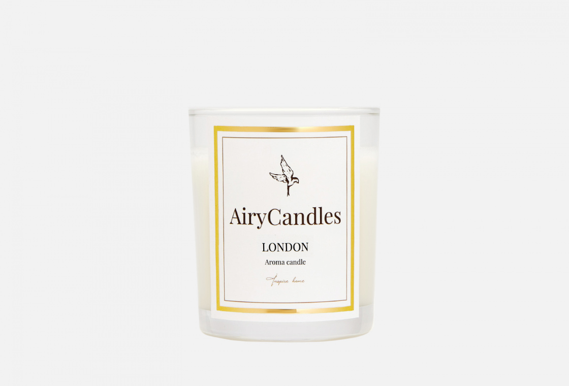 Свеча ароматическая с хлопковым фитилем AiryCandles LONDON