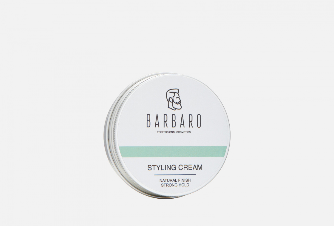 Крем для укладки волос  естественный блеск, сильная фиксация BARBARO Styling cream