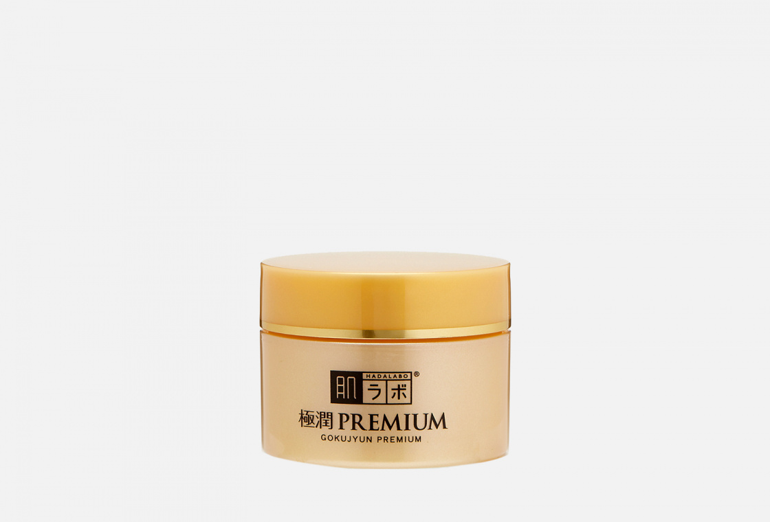 Увлажняющий крем для лица на основе 7 видов гиалуроновой кислоты HADA LABO GOKUJYUN Premium Cream