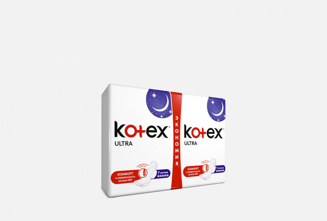 Прокладки 14шт. Kotex Ultra Dry Night Duo
