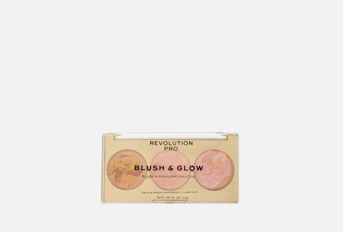 Хайлайтер 3 в 1. Revolution Pro blush & Glow. Палетка для макияжа лица `Revolution` `Relove` blushed (румяна и хайлайтер) тон cute. Revolution Pro румяна, бронзер и хайлайтер 3 в 1 blush & Glow. Глоу клюква.