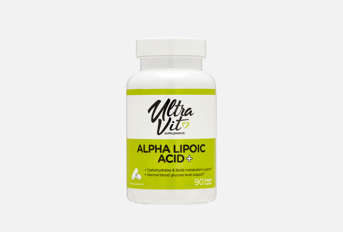 Альфа-липоевая кислота в капсулах  UltraVit Alpha Lipoic Acid