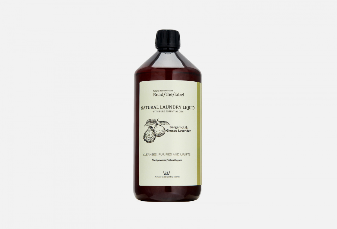 Средство жидкое для стирки с эфирными маслами Бергамот и Лаванда Vanilla Blanc Non-Bio Laundry detergent made with essential oils SLS & PARABEN FREE