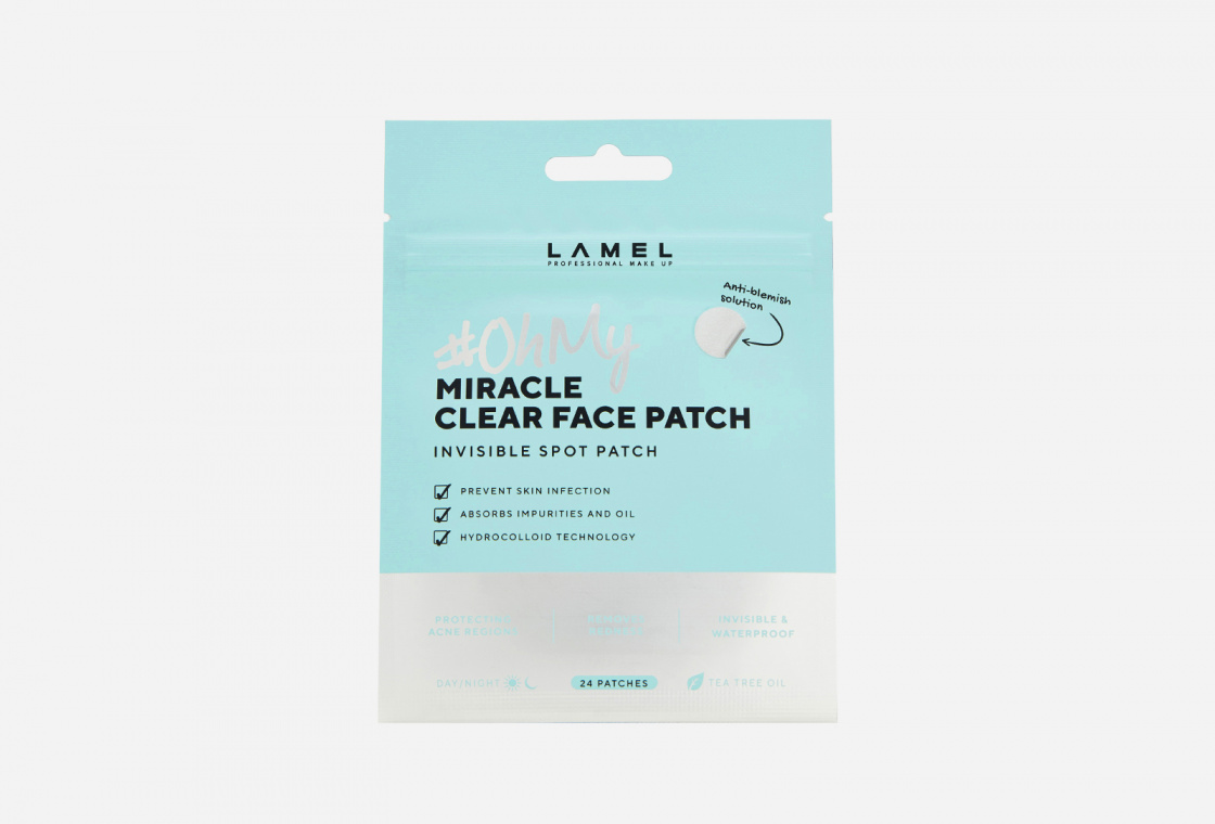 Патчи анти акне  Lamel Professional Oh my Miracle Clear Face