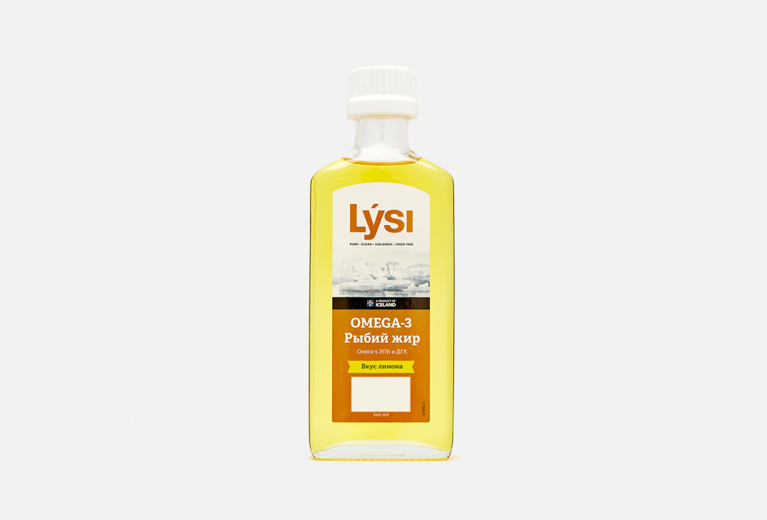 Рыбий жир Lysi Омега-3 со вкусом лимона