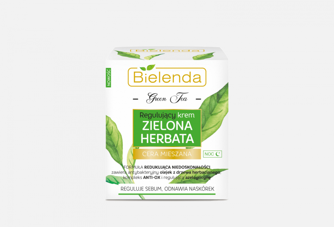 Регулирующий ночной крем для лица BIELENDA GREEN TEA