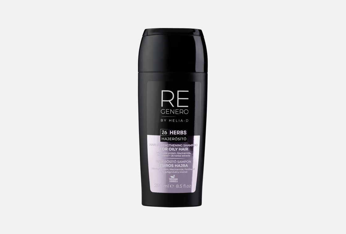 укрепляющий шампунь для жирных волос  Helia-D Regenero Hair Strenghtening Shampoo For Oily Hair