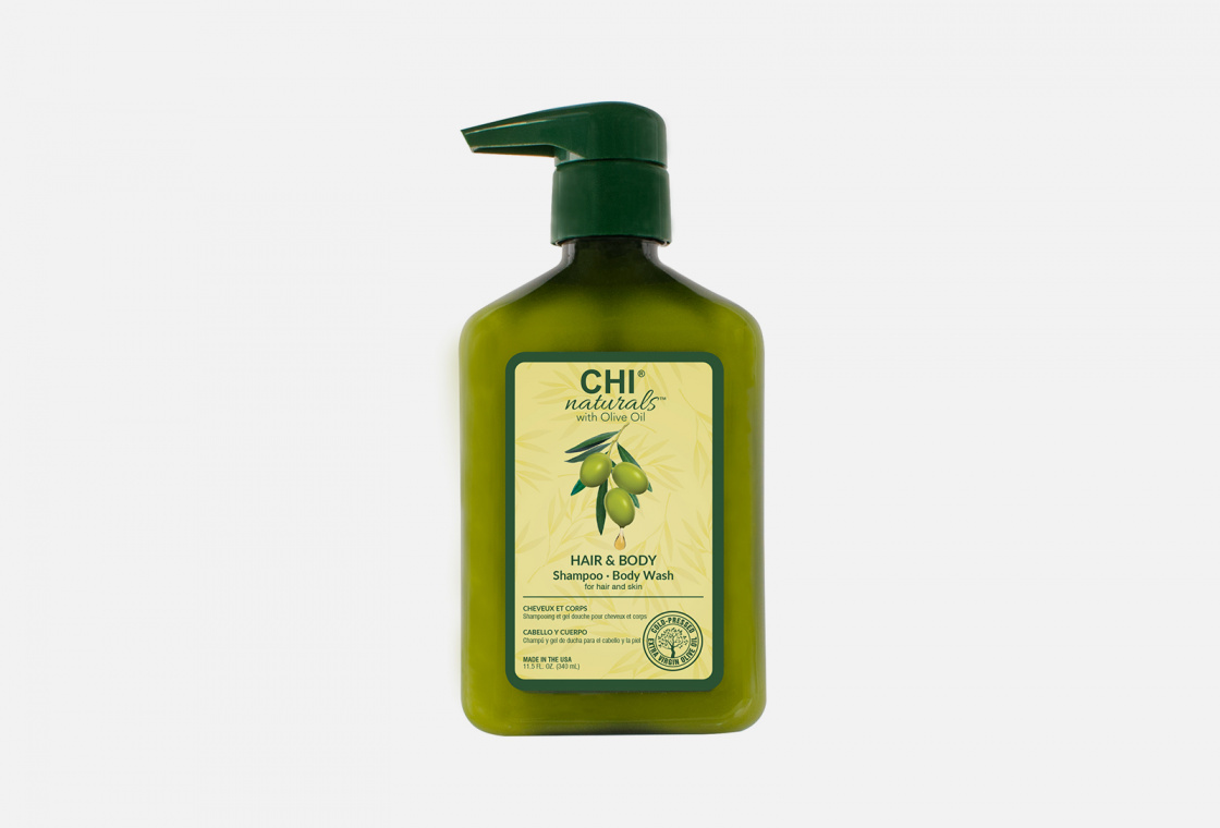 Шампунь для волос и тела CHI OLIVE NATURALS for hair and body Shampoo