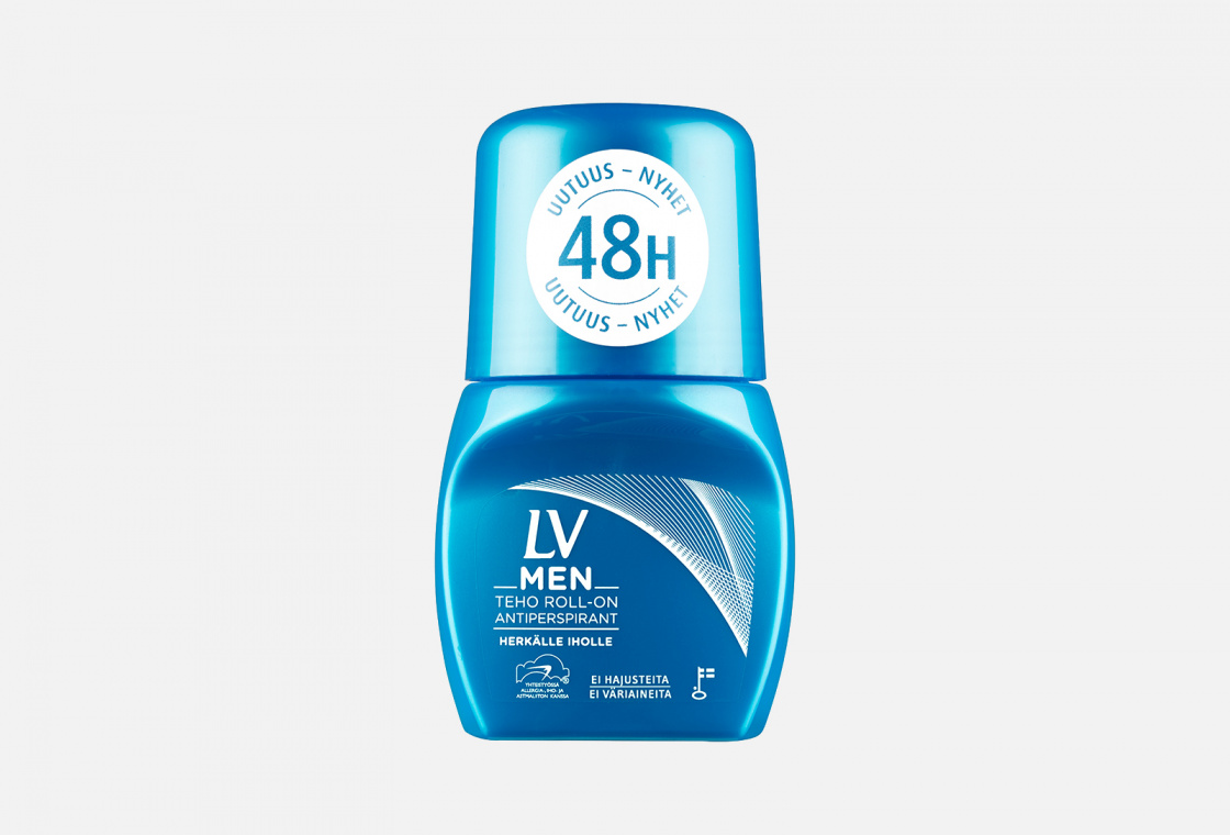Мужской дезодорант 48 ч без запаха для чувствительной кожи  LV Roll-on perfume free antiperspirant for men